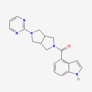 4-[5-(pyrimidin-2-yl)-octahydropyrrolo[3,4-c]pyrrole-2-carbonyl]-1H-indole