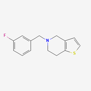 5-[(3-fluorophenyl)methyl]-4H,5H,6H,7H-thieno[3,2-c]pyridine