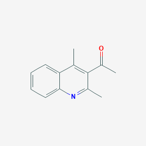 molecular formula C13H13NO B1224429 1-(2,4-二甲基喹啉-3-基)乙酮 CAS No. 14428-41-2