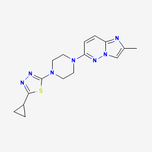 1-(5-Cyclopropyl-1,3,4-thiadiazol-2-yl)-4-{2-methylimidazo[1,2-b]pyridazin-6-yl}piperazine