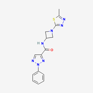 N-[1-(5-methyl-1,3,4-thiadiazol-2-yl)azetidin-3-yl]-2-phenyl-2H-1,2,3-triazole-4-carboxamide