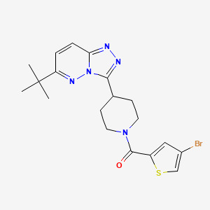 1-(4-Bromothiophene-2-carbonyl)-4-{6-tert-butyl-[1,2,4]triazolo[4,3-b]pyridazin-3-yl}piperidine