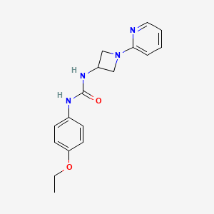 molecular formula C17H20N4O2 B12244383 1-(4-Ethoxyphenyl)-3-[1-(pyridin-2-yl)azetidin-3-yl]urea 