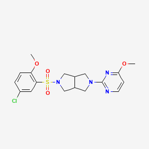 2-[5-(5-Chloro-2-methoxybenzenesulfonyl)-octahydropyrrolo[3,4-c]pyrrol-2-yl]-4-methoxypyrimidine