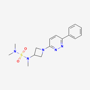 Dimethyl({methyl[1-(6-phenylpyridazin-3-yl)azetidin-3-yl]sulfamoyl})amine