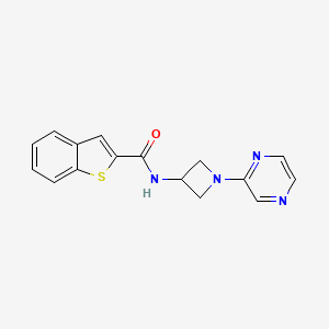 N-[1-(pyrazin-2-yl)azetidin-3-yl]-1-benzothiophene-2-carboxamide