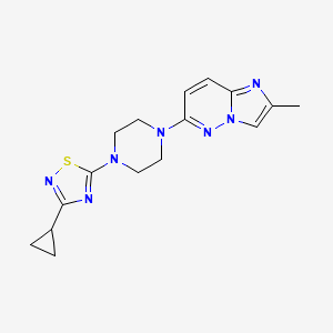 1-(3-Cyclopropyl-1,2,4-thiadiazol-5-yl)-4-{2-methylimidazo[1,2-b]pyridazin-6-yl}piperazine