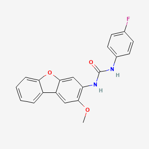1-(4-Fluorophenyl)-3-(2-methoxy-3-dibenzofuranyl)urea