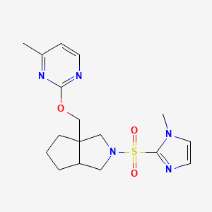 4-methyl-2-({2-[(1-methyl-1H-imidazol-2-yl)sulfonyl]-octahydrocyclopenta[c]pyrrol-3a-yl}methoxy)pyrimidine