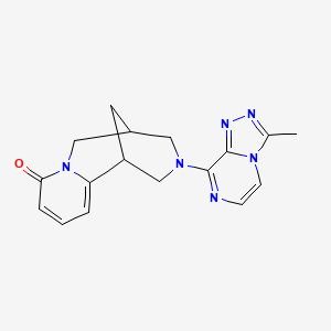 11-{3-Methyl-[1,2,4]triazolo[4,3-a]pyrazin-8-yl}-7,11-diazatricyclo[7.3.1.0^{2,7}]trideca-2,4-dien-6-one