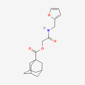 1-Adamantanecarboxylic acid [2-(2-furanylmethylamino)-2-oxoethyl] ester
