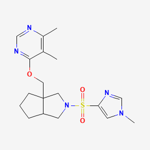 4,5-dimethyl-6-({2-[(1-methyl-1H-imidazol-4-yl)sulfonyl]-octahydrocyclopenta[c]pyrrol-3a-yl}methoxy)pyrimidine