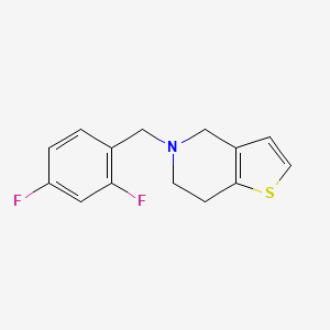 5-[(2,4-difluorophenyl)methyl]-4H,5H,6H,7H-thieno[3,2-c]pyridine