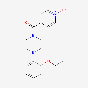 molecular formula C18H21N3O3 B1224459 [4-(2-Ethoxyphenyl)-1-piperazinyl]-(1-oxido-4-pyridin-1-iumyl)methanone 