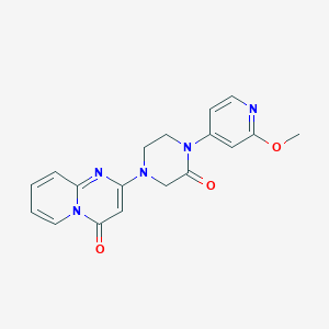 1-(2-methoxypyridin-4-yl)-4-{4-oxo-4H-pyrido[1,2-a]pyrimidin-2-yl}piperazin-2-one