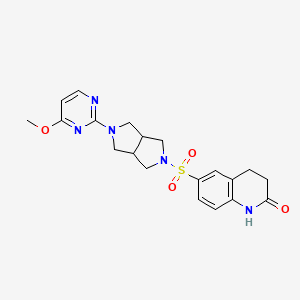 6-{[5-(4-Methoxypyrimidin-2-yl)-octahydropyrrolo[3,4-c]pyrrol-2-yl]sulfonyl}-1,2,3,4-tetrahydroquinolin-2-one