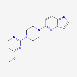 2-(4-{Imidazo[1,2-b]pyridazin-6-yl}piperazin-1-yl)-4-methoxypyrimidine