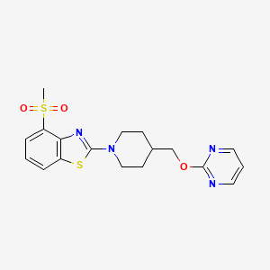 4-Methanesulfonyl-2-{4-[(pyrimidin-2-yloxy)methyl]piperidin-1-yl}-1,3-benzothiazole