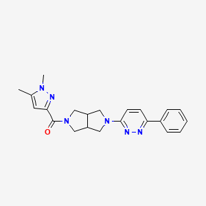 3-[5-(1,5-dimethyl-1H-pyrazole-3-carbonyl)-octahydropyrrolo[3,4-c]pyrrol-2-yl]-6-phenylpyridazine