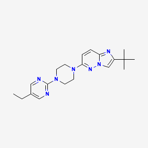 2-(4-{2-Tert-butylimidazo[1,2-b]pyridazin-6-yl}piperazin-1-yl)-5-ethylpyrimidine