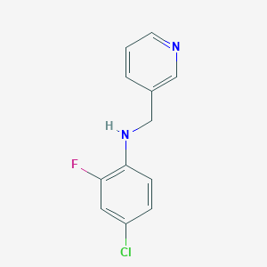 4-chloro-2-fluoro-N-[(pyridin-3-yl)methyl]aniline