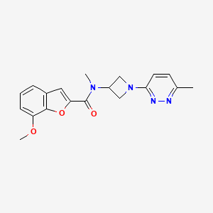 7-methoxy-N-methyl-N-[1-(6-methylpyridazin-3-yl)azetidin-3-yl]-1-benzofuran-2-carboxamide