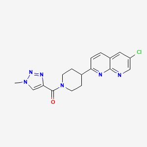 6-chloro-2-[1-(1-methyl-1H-1,2,3-triazole-4-carbonyl)piperidin-4-yl]-1,8-naphthyridine