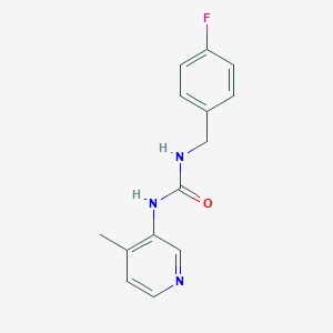 molecular formula C14H14FN3O B12244854 1-[(4-Fluorophenyl)methyl]-3-(4-methylpyridin-3-yl)urea 