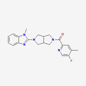 2-[5-(5-fluoro-4-methylpyridine-2-carbonyl)-octahydropyrrolo[3,4-c]pyrrol-2-yl]-1-methyl-1H-1,3-benzodiazole