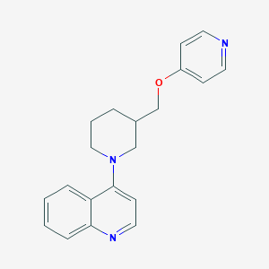 4-{3-[(Pyridin-4-yloxy)methyl]piperidin-1-yl}quinoline