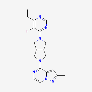 4-Ethyl-5-fluoro-6-(5-{2-methylpyrazolo[1,5-a]pyrazin-4-yl}-octahydropyrrolo[3,4-c]pyrrol-2-yl)pyrimidine