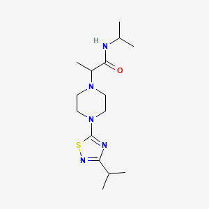 N-(propan-2-yl)-2-{4-[3-(propan-2-yl)-1,2,4-thiadiazol-5-yl]piperazin-1-yl}propanamide