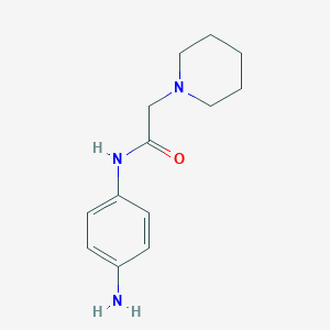 molecular formula C13H19N3O B012245 N-(4-aminophenyl)-2-(piperidin-1-yl)acetamide CAS No. 100450-98-4