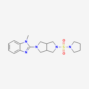 1-methyl-2-[5-(pyrrolidine-1-sulfonyl)-octahydropyrrolo[3,4-c]pyrrol-2-yl]-1H-1,3-benzodiazole