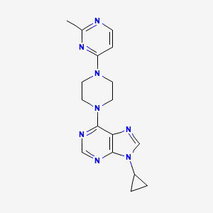 9-cyclopropyl-6-[4-(2-methylpyrimidin-4-yl)piperazin-1-yl]-9H-purine