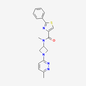 N-methyl-N-[1-(6-methylpyridazin-3-yl)azetidin-3-yl]-2-phenyl-1,3-thiazole-4-carboxamide