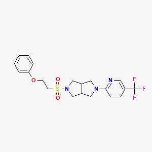 2-[5-(2-Phenoxyethanesulfonyl)-octahydropyrrolo[3,4-c]pyrrol-2-yl]-5-(trifluoromethyl)pyridine