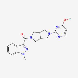 3-[5-(4-methoxypyrimidin-2-yl)-octahydropyrrolo[3,4-c]pyrrole-2-carbonyl]-1-methyl-1H-indazole