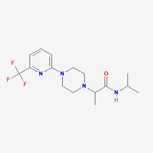 N-(propan-2-yl)-2-{4-[6-(trifluoromethyl)pyridin-2-yl]piperazin-1-yl}propanamide