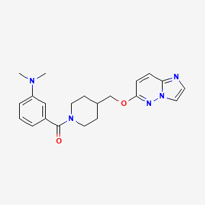 3-[4-({imidazo[1,2-b]pyridazin-6-yloxy}methyl)piperidine-1-carbonyl]-N,N-dimethylaniline