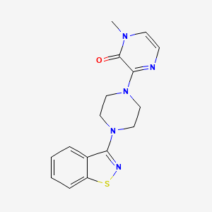 3-[4-(1,2-Benzothiazol-3-yl)piperazin-1-yl]-1-methyl-1,2-dihydropyrazin-2-one