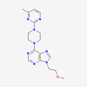 9-(2-methoxyethyl)-6-[4-(4-methylpyrimidin-2-yl)piperazin-1-yl]-9H-purine