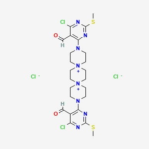 molecular formula C24H32Cl4N8O2S2 B1224519 Adhesamine 