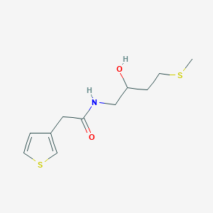 N-[2-hydroxy-4-(methylsulfanyl)butyl]-2-(thiophen-3-yl)acetamide