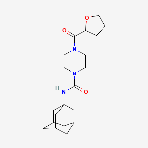 N-(1-adamantyl)-4-[oxo(2-oxolanyl)methyl]-1-piperazinecarboxamide