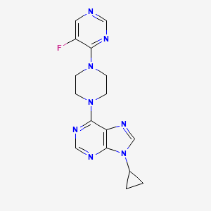 9-cyclopropyl-6-[4-(5-fluoropyrimidin-4-yl)piperazin-1-yl]-9H-purine