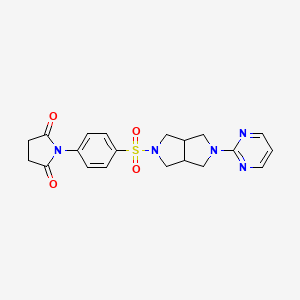 1-(4-{[5-(Pyrimidin-2-yl)-octahydropyrrolo[3,4-c]pyrrol-2-yl]sulfonyl}phenyl)pyrrolidine-2,5-dione