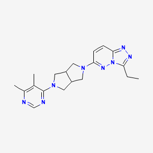 4-(5-{3-Ethyl-[1,2,4]triazolo[4,3-b]pyridazin-6-yl}-octahydropyrrolo[3,4-c]pyrrol-2-yl)-5,6-dimethylpyrimidine