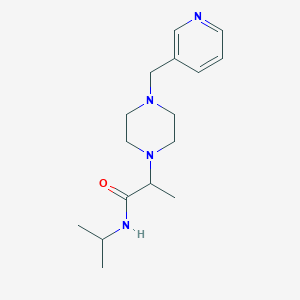 N-(propan-2-yl)-2-{4-[(pyridin-3-yl)methyl]piperazin-1-yl}propanamide