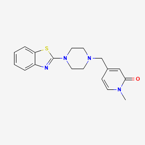 4-{[4-(1,3-Benzothiazol-2-yl)piperazin-1-yl]methyl}-1-methyl-1,2-dihydropyridin-2-one